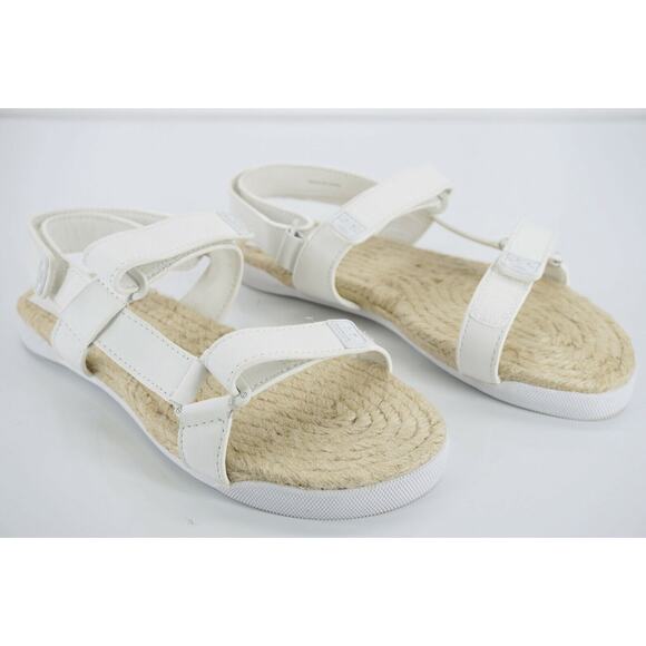 Tory Burch Bumper Espadrille Flat Beach Sandals Size 5.5 Hook Loop NIB Rope - Picture 11 of 12